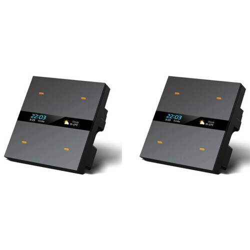 2X Tuya Zigbee  Scene  Lighting  Control Scene Control  Panel  Socket 485 86 Box A