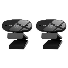 2X Webcam 1080P PC USB Camera 1080P Camera Professional HD Web Cam with Microphone
