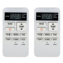 2X New AC Remote Control for  Air Conditioning RAS-07BKV-E RAS-077SKV-E6 RAS-107SKV-E6 RAS-137SKV-E6 RBC-ASX11E-C