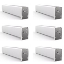 6X Tuya WiFi Curtain Motor Electric Curtains Opener Super Silent for Curtain Track Remote Control EU Plug