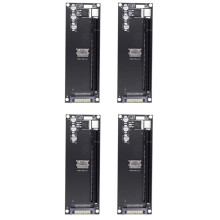 4X Adaptateur PCIe Vers SFF-8611, Adaptateur Oculink SFF-8611 Vers PCIe PCI-Express 16X 4X avec Port D'Alimentation pour Carte Mère Graphique