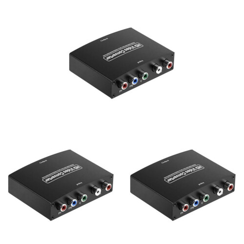 3X Convertitore da Ypbpr un  Component un HD Compatibile con  Convertitore da Ypbpr+L/Raudio un  Compatibile