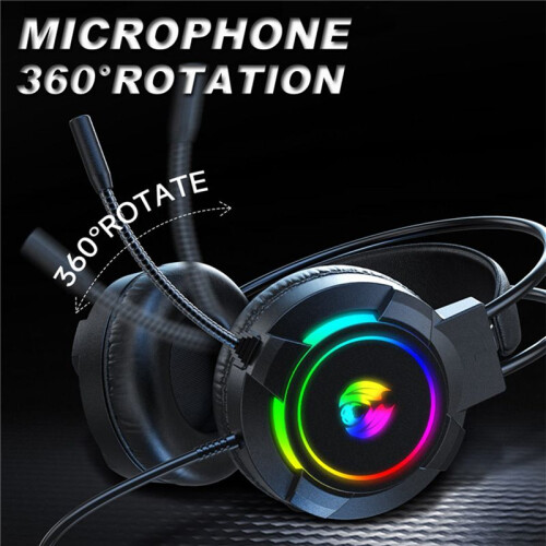2X Gamingheadset 7.1 Stereo Surround Bass-Headset Computergamingconsole met Microfoon RGB-Headset 2