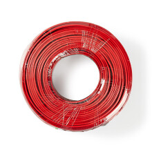 Cable de altavoz | 2x 2.50 mm² | CCA | 100.0 m | Redondo | PVC | Negro / Rojo | Brida