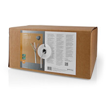 Bobina de Cable | CAT6 | Sólido | U/UTP | CCA | 305.0 m | Para interior | Redondo | PVC | Gris | Caja de acceso