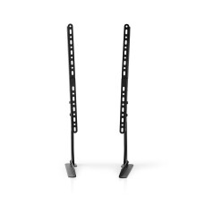 Soporte de escritorio fijo para TV | 13-70" | Peso máximo de pantalla soportado: 50 kg | Alturas prefijadas regulables | Acero | Negro