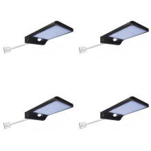 4X 48 LED Solar Power Street Light PIR Motion Sensor Lamps Garden Security Lamp Outdoor Street Waterproof Wall Lights