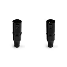 2X Xlr-4 Hane Xlr Hane Balanserad Till 4,4 mm Hona Adapter Förstärkare Fyrpolig Xlr Till 4,4 Förgylld Pin Adapter