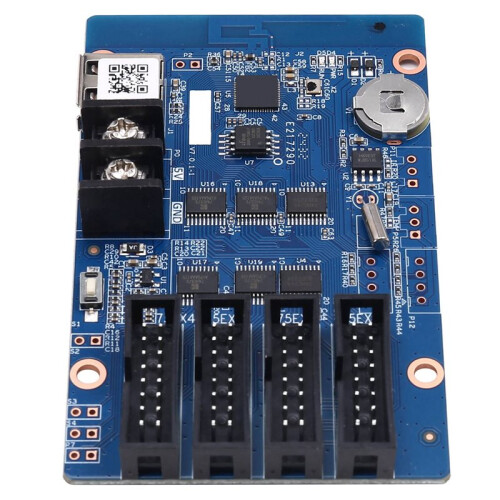 2X HD-WF4 RGB 7 Color Small LED Display WIFI Control Card Module 384Wx256H Pixels HUB75 Interface Controller Panel Card 1