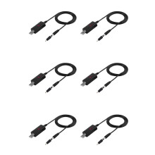6X USB 5V to 9V 12V Power Cable for Route Charge WIFI Adapter Wire USB Boost Module Converter Via Powerbank USB