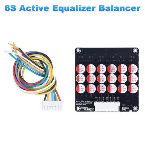 2X 6S Active Equalizer Balancer Lifepo4 / Lipo/ LTO Battery  Equalization Capacitor BMS Board 2