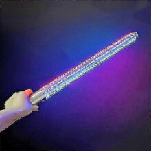 (Multicolor No Laser) 45cm Rechargeable Aluminum LED Strobe Baton LED Bottle Service Sparkler LED Dance Wand Champagne bottle sparklers For Bar