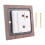 8X American Industrial Style Light  Socket, Solid Wood Brass Toggle  Plate, Antique Home Stay (1) 3