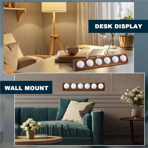 2X Wooden   Display Case 6 Standard Size Wall Mount   Stand Holder Display 2