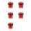 5PCS Illuminated Led Push Button 28mm Nut with 4Pin Light Cable for Zero Delay Board Arcade Game Machine Parts Red 1