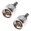 2X N Art Mann Jack Auf BNC Buchse Stecker Straight Connector 1