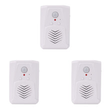3X Sensor Motion Door Bell MP3 Infrared Doorbell Wireless PIR Motion Sensor Voice Welcome Door Bell Entry Alarm