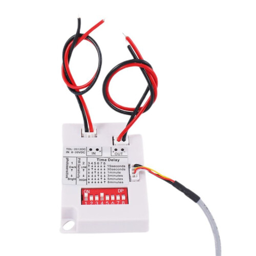 3X 12V 24V PIR Motion Sensor  IR Infrared Human Induction  Delay Relay  Corridor LED Light Timer 1