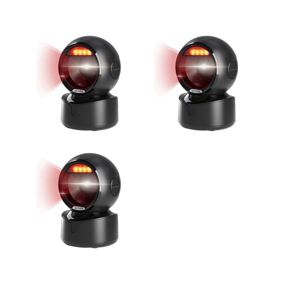3X Netum A5 Desktop 2D Qr Barcode Scanner, Hands Free Omnidirectional Usb Barcode Reader 1D Qr Screen 6034164972693