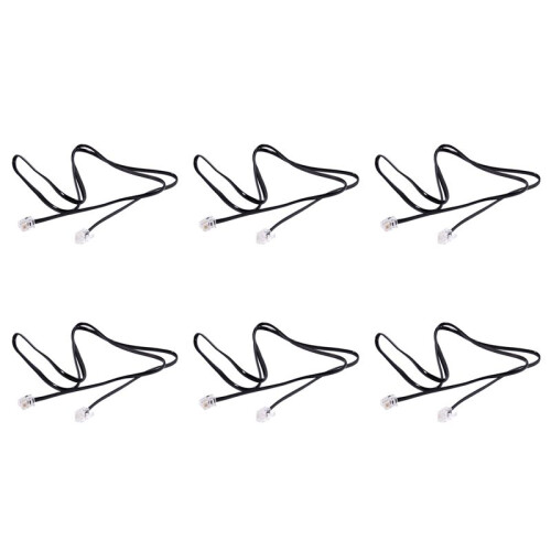 6X RJ11 6P4C Telefonkabelkabel ADSL Modem 1 Meter