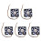 5X 12V  32 70mm 4-Pin Computer Case CFM PWM CPU PC Fan  & Black 1