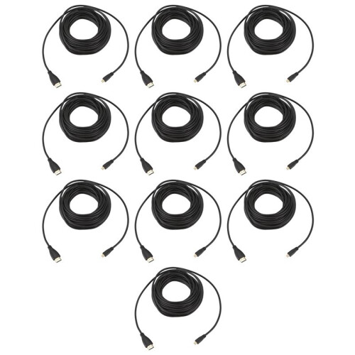 10 Pièces 10M Ligne de Conversion VidÉO  Mâle À Micro- Mâle