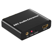 2X Adaptador ARC Compatível com , com Conversor de Áudio Digital Óptico TOSLINK SPDIF/Coaxial e Analógico de 3,5 mm, HD ARC para RCA