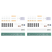2X USB Voice Control Audio Spectrum Lamp DIY Kit 5-12V LED Volume Level Indicator Music Audio Circuit Board DIY Kit A