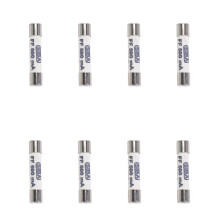 8X 1000V 500MA 6.3 x 32mm Blanc Fusible en Ceramique pour La Protection Multimetre Contre les Surcharges et les Courts-Circuits