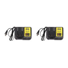 2X Carregador de Bateria de íon de Lítio Dcb112 para 10,8 V 12 V 14,4 V 18 V Dcb101 Dcb200 Dcb140 Dcb105 Dcb200 EUA Plugue Preto