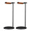 2X Curved Headphone Stand Rack Sturdy Metal Gaming Headset Earphone Holder Hanger with Solid Base,A 1