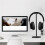 2X Curved Headphone Stand Rack Sturdy Metal Gaming Headset Earphone Holder Hanger with Solid Base,A 3