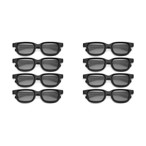8Pcs Polarized Passive 3D Glasses for Cinema IMIX Screen