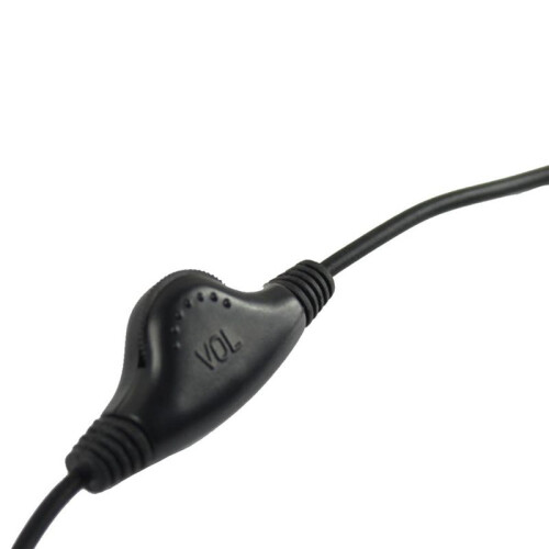 12Pcs 3.5mm M/M Stereo Headphone Audio Extension Cable Cord with Volume Control Black 2