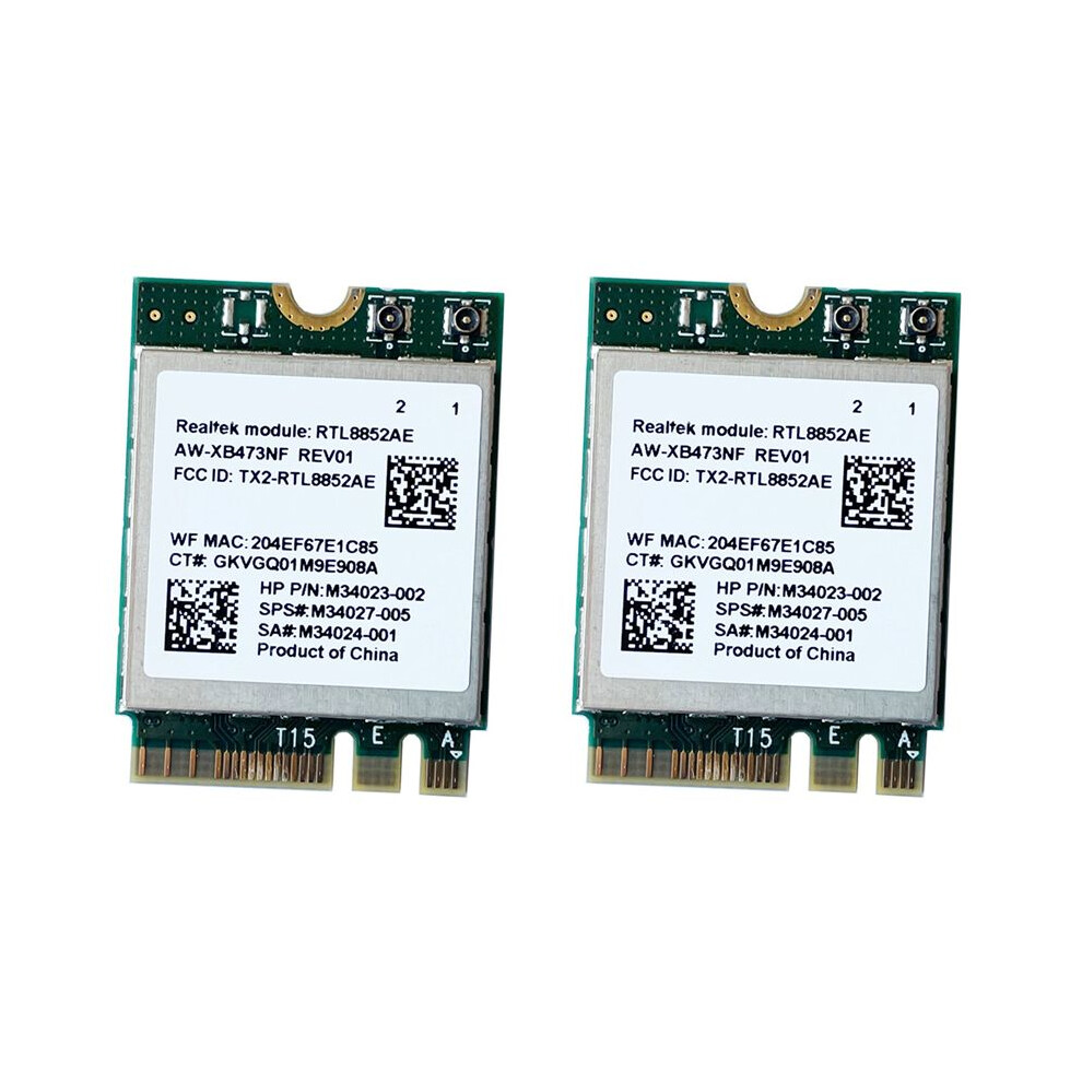 2X 2.4G 5G 802.11Ac/Ax Wireless Module Aw-Xb473nf Rtl8852ae Rtl8852 Wifi 6 Mu-Mimo Network Card 5.2 For Win 10 6033892496907