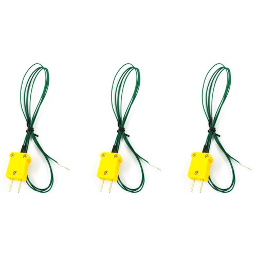 3X Type K Thermocouple Wire Lead for Digital Thermometer