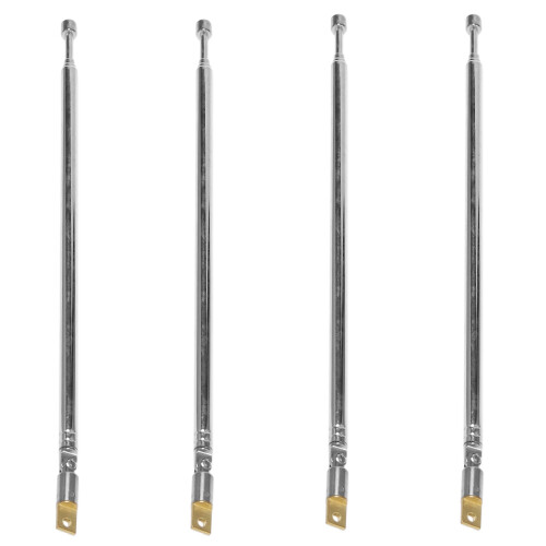 4X Antenne Telescopique pour Radio TV Design de 4 Sections 60cm