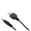 2pièces 3,5 mm x 1,3 mm Cable USB Noir Cable de Chargeur Alimentation 4