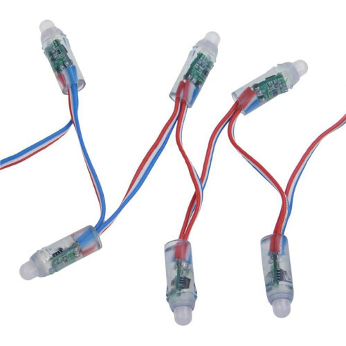 400Pc WS2811 RGB LED Pixels Light Individually Addressable 12mm Diffused Digital Full Color LED Pixel Module Light DC12V 1