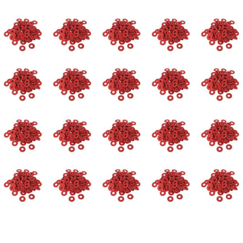 2000PCS Red Motherboard Screw Insulating Fiber Washers