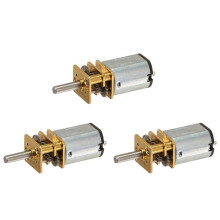 3X Ja12-N20 Modello 12V 100Rpm Riduttore di Coppia Gear Box Motor Argento Gold