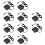 10X Suitable for  Square Notebook Portable Power Adapter 65W Type-C Port Pd Fast Charge Computer Charger US Plug 1