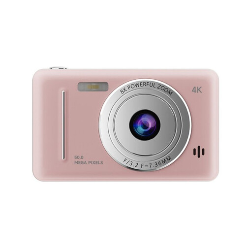4K Digital Camera Portable Retro CCD Camera Entry-Level Camera Dual Camera Flash 50 Million Pixels Auto Focus Camera,A