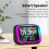Intelligent Large Screen  Clock Speaker with Temperature Display Control Table Speaker FM Office Decor Black 5