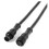 12X 8 Pin M/F Plug Waterproof Connector Cable Black 2