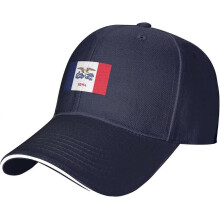 (80x200cm) vx4433 Flag of Iowa Breathable Adjustable Sports Hat,Washable Sun Hat for Men Women Unisex Peaked Cap bm-3104 nh4433j
