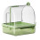Clear Hanging Bird Bath,Automatic Water Circulation Bath Shower for Bird Clean Space Saving Design Bird Cage Accessory A 1
