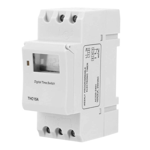THC15A Digital Timer  Programmable Electronic  Control   Delay  DIN Rail AC220-240V 1