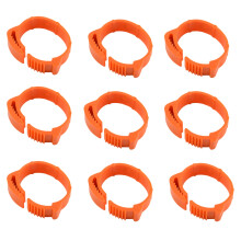 100Pcs Chicken Identification Leg Bands Tags Poultry Leg Bands Bird Leg Bands Duck Leg Bands Clip- Rings