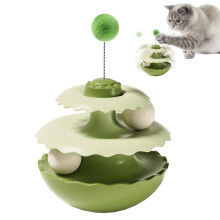 Track for Indoor Cats Bored Animals Teaser Kitten Interactive Toy with Track for Living Room Bedroom